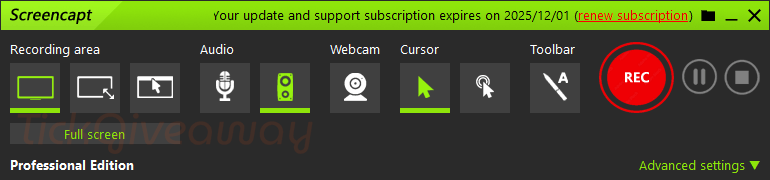 ASCOMP Screencapt Pro 