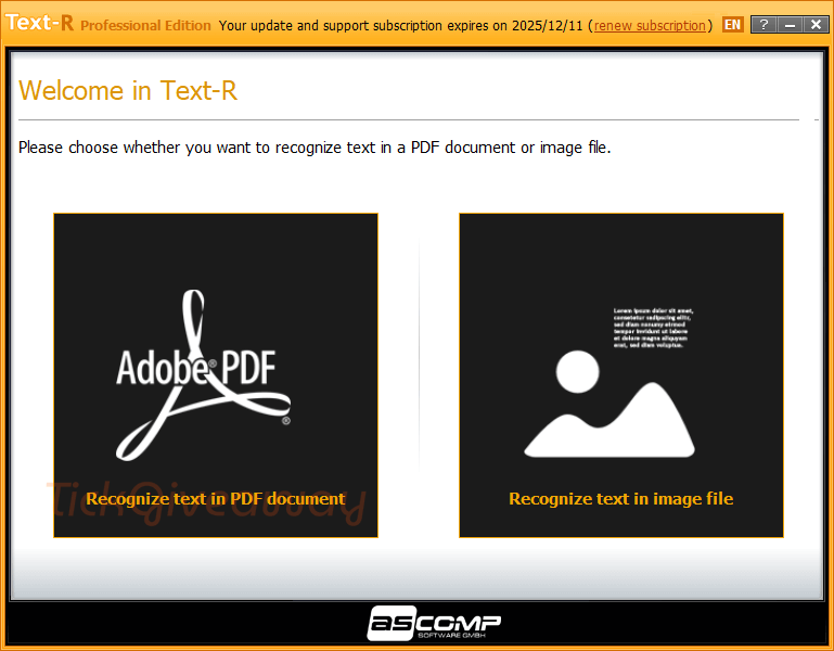 ascomp text r pro main screenshot free