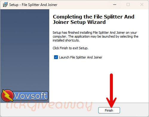 install vovsoft file splitter and joiner free