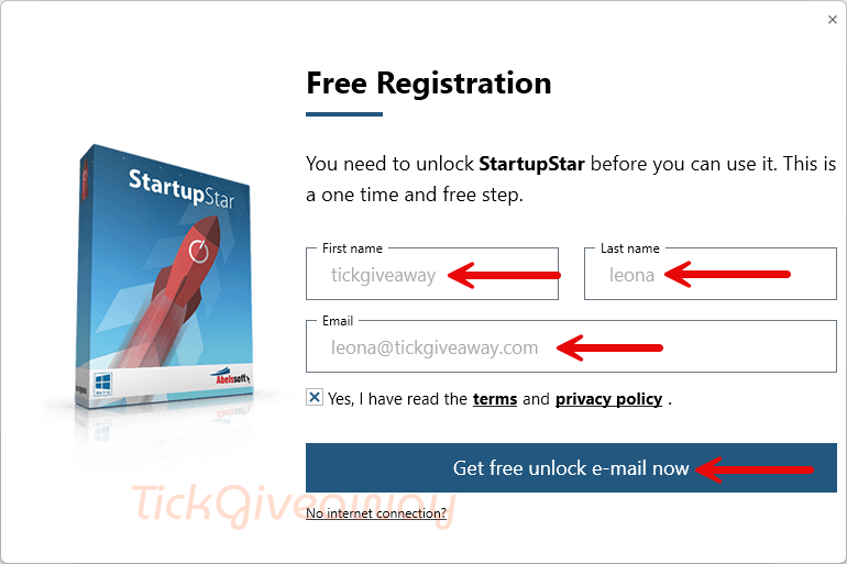 register abelssoft startupstar free