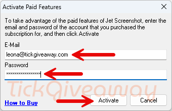 activate jet screenshot home free