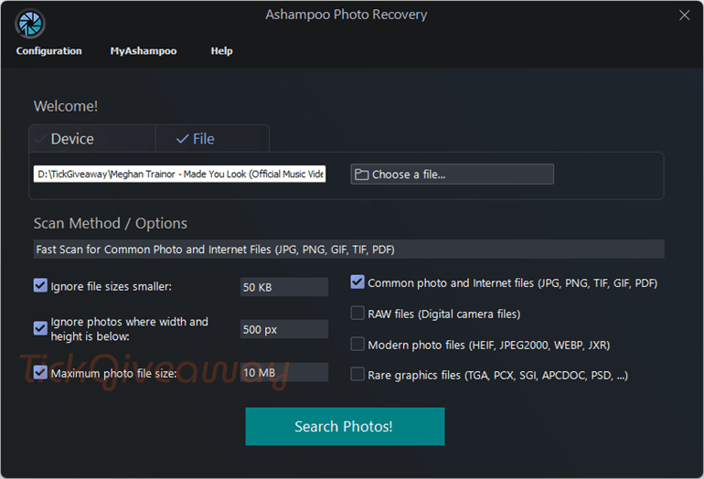 ashampoo photo recovery main screenshot ashampoo photo recovery main screenshot
