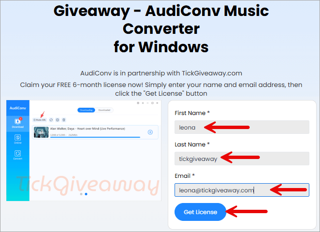 audiconv music converter giveaway page audiconv music converter giveaway page