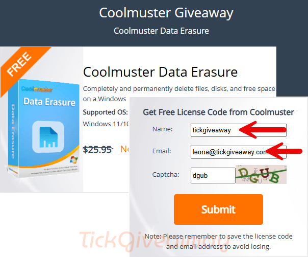 coolmuster data erasure giveaway page