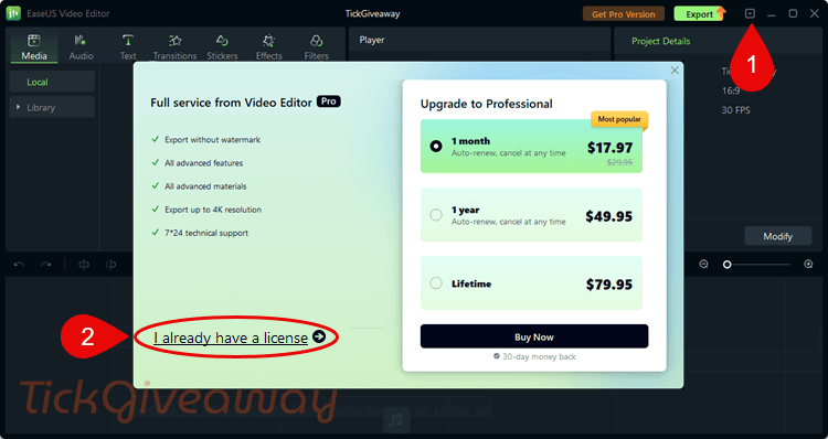 easeus video editor activation code
