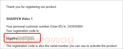 get franzis sharpen video code