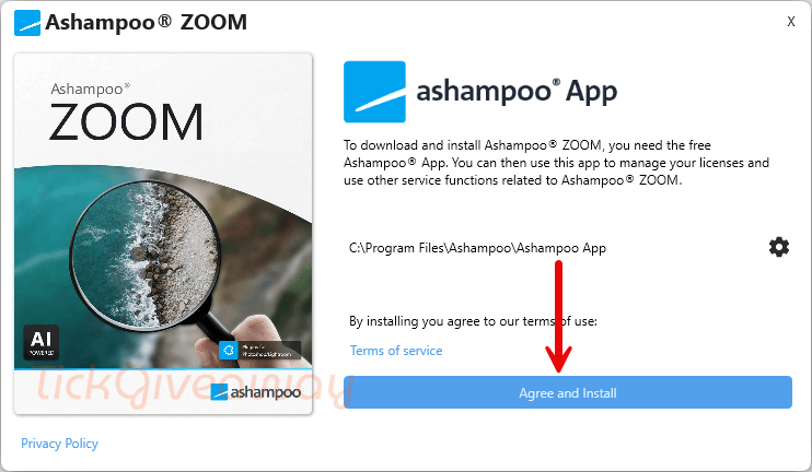 install ashampoo zoom free