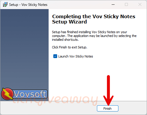 install vov sticky notes free
