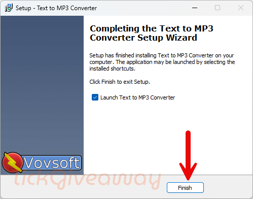 install vovsoft text to mp3 converter free