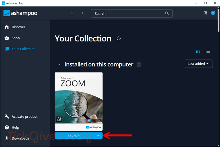 launch ashampoo zoom free