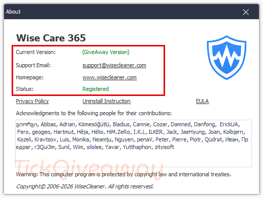 license status wise care 365 pro screenshot free license status wise care 365 pro screenshot free