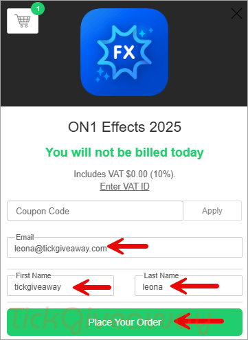 order on1 effects free