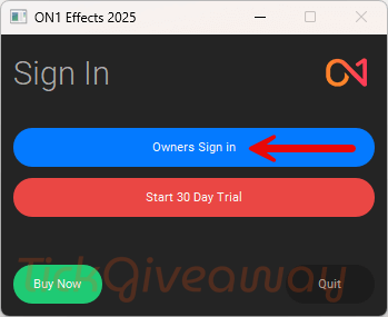 sign in on1 effects free