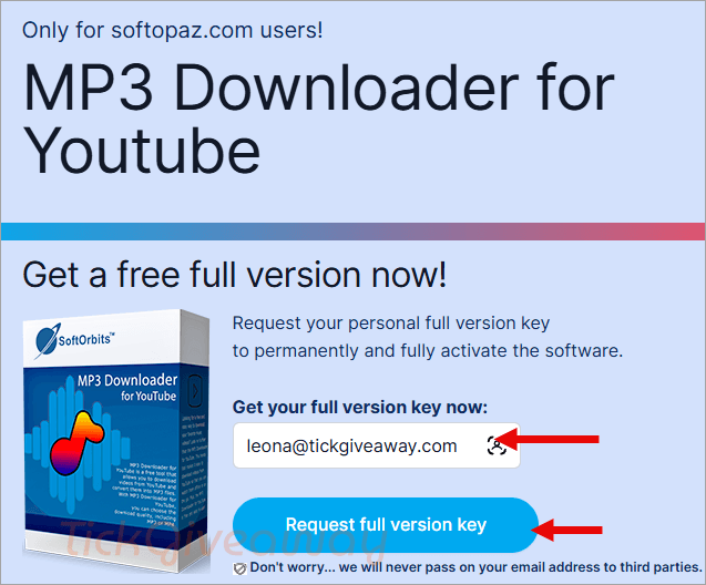 softorbits mp3 downloader for youtube giveaway