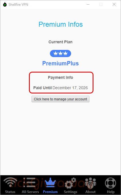 subscription shellfire vpn premium plus