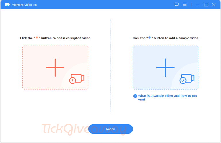 vidmore video fix main screenshot free
