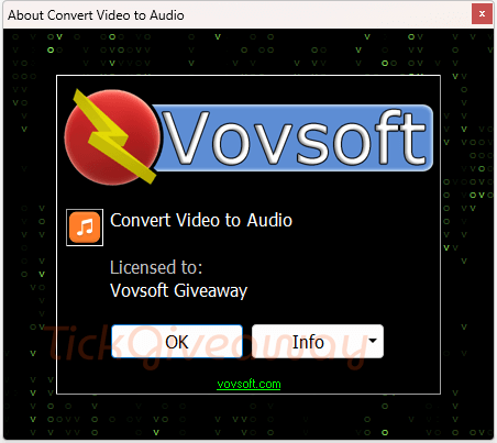 about vovsoft convert video to audio free