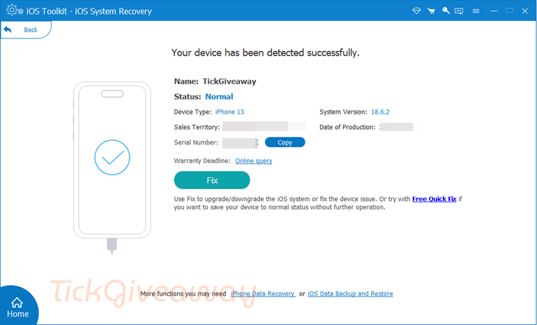 AnyMP4 iOS System Recovery