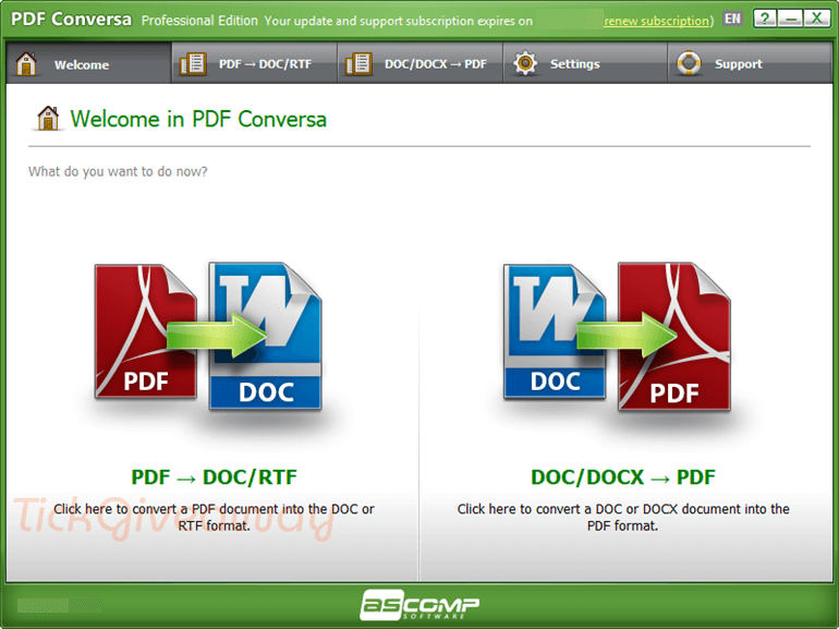 ascomp pdf conversa giveaway license ASCOMP PDF Conversa Professional