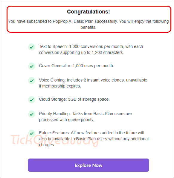 get poppop ai voice cloning free