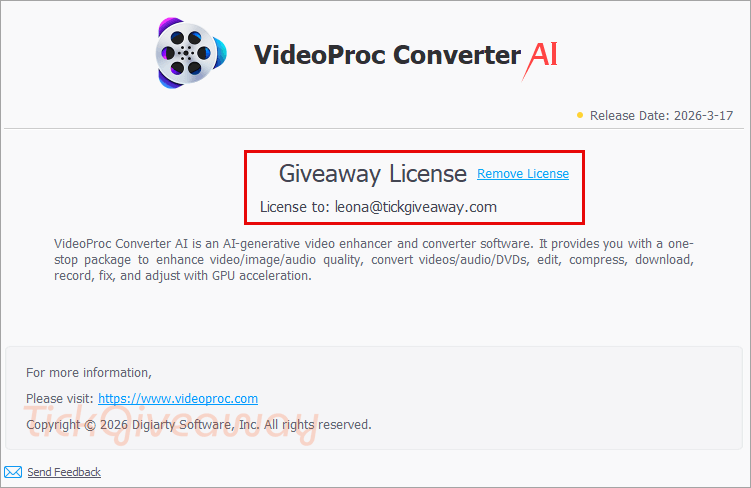 get videoproc converter code free