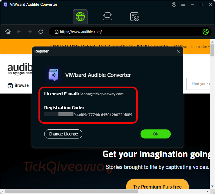 get viwizard audible converter free