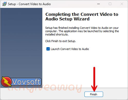 install vovsoft convert video to audio free