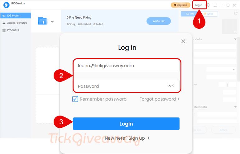 login amoyshare id3genius free