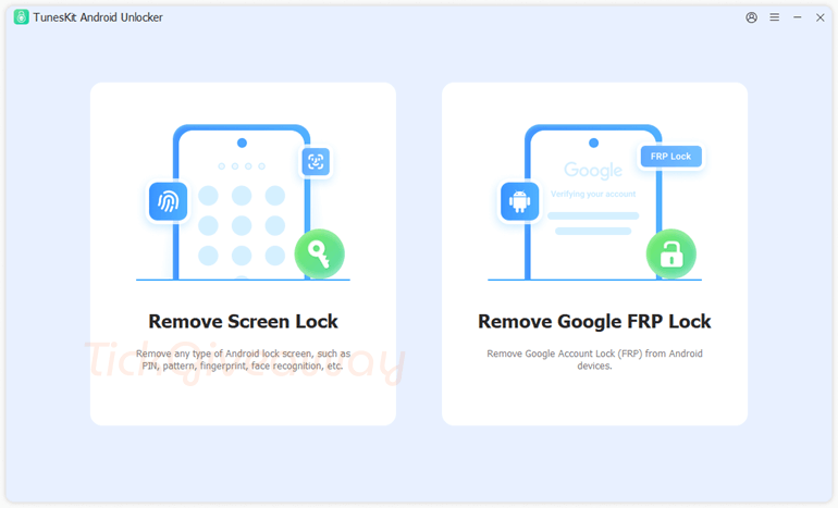 tuneskit android unlocker main screenshot TunesKit Android Unlocker