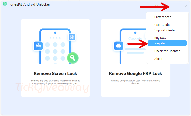 tuneskit android unlocker registration tuneskit android unlocker registration