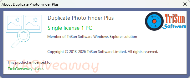 about duplicate photo finder plus key free