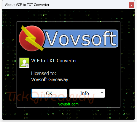 about vovsoft vcf to txt converter free about vovsoft vcf to txt converter free