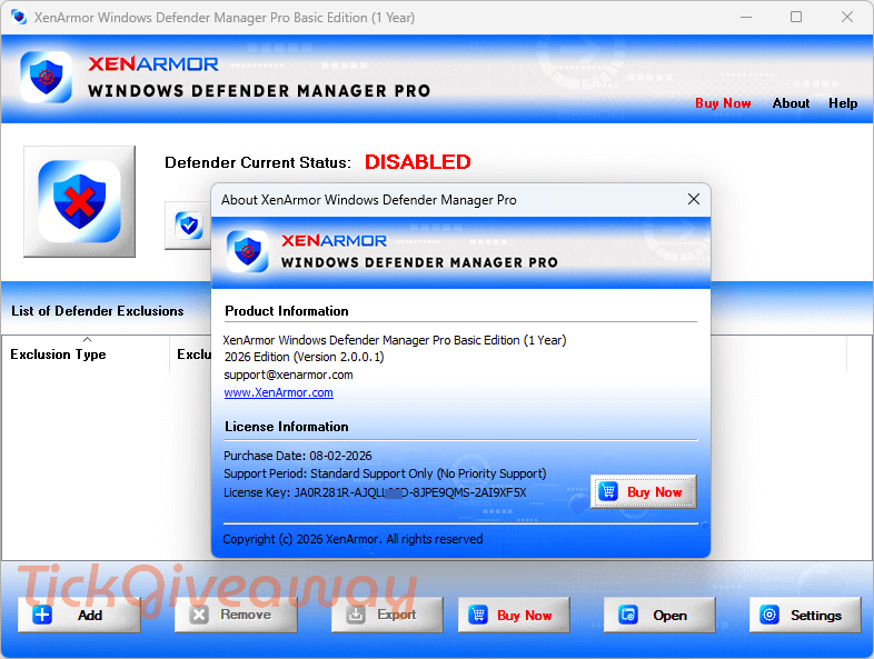 enjoy xenarmor windows defender manager pro