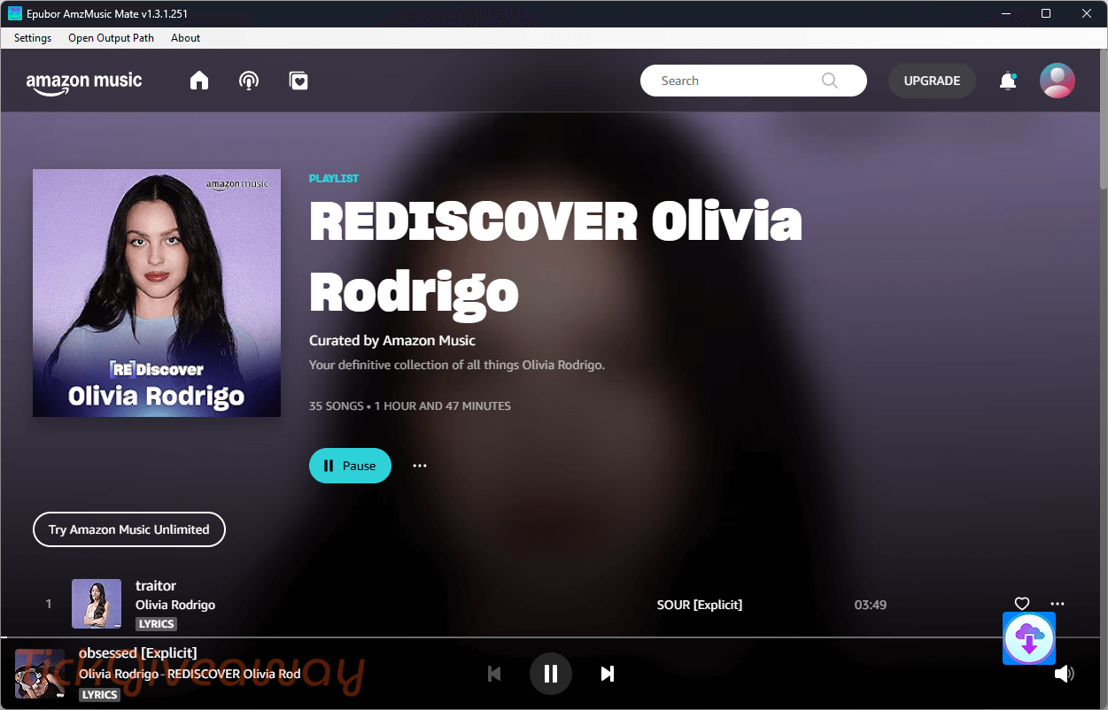 epubor amzmusic mate giveaway screenshot Epubor AmzMusic Mate Free License Giveaway