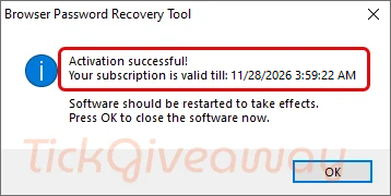 get pc trek browser password recovery tool code