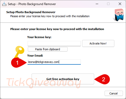 get softorbits photo background remover activation