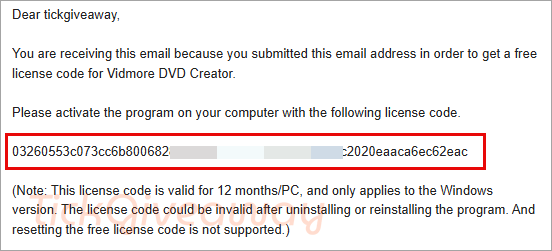 get vidmore dvd creator code free