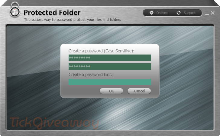 password hint iobit protected folder pro