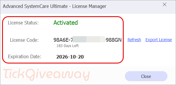 subscription advanced systemcare ultimate code free