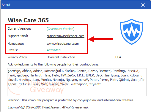 wise care 365 pro license status wise care 365 pro license status
