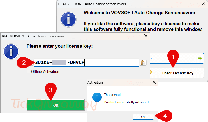 activate vovsoft auto change screensavers code activate vovsoft auto change screensavers code