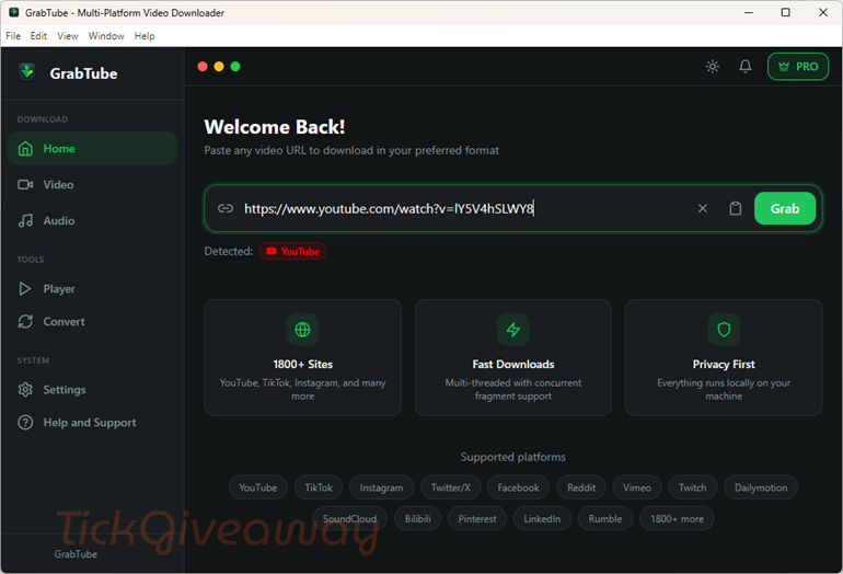 GrabTube Pro 