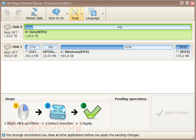 IM-Magic Partition Resizer Pro