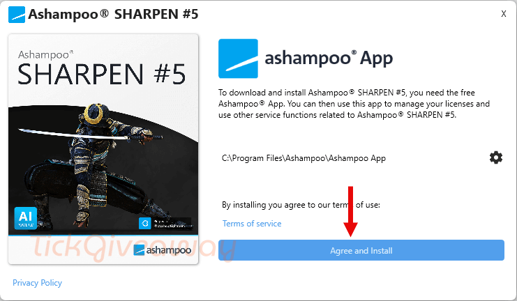 install ashampoo sharpen free
