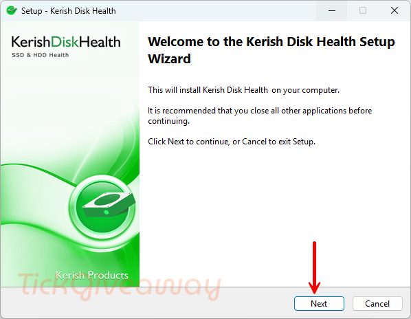 install kerish disk health free