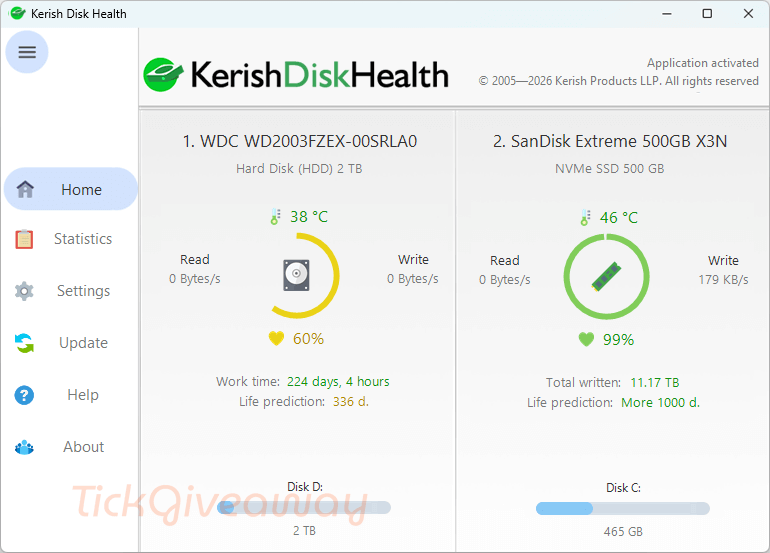 Free Kerish Disk Health