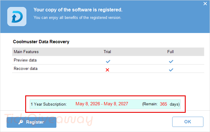 subscription coolmuster data recovery key free