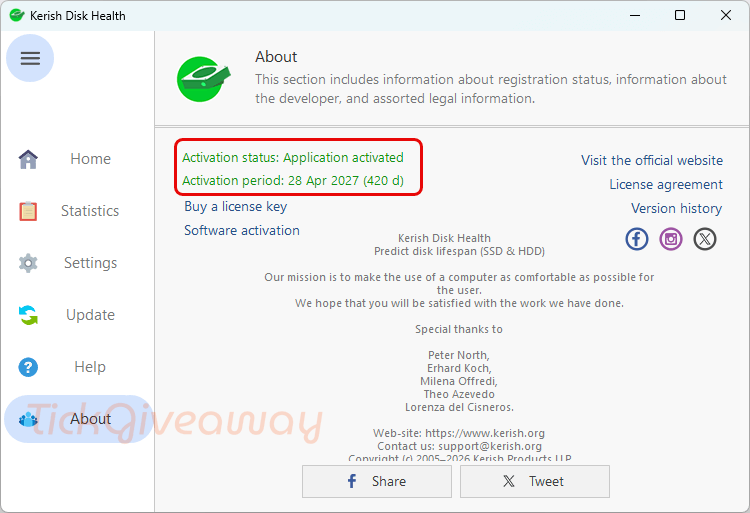 subscription kerish disk health