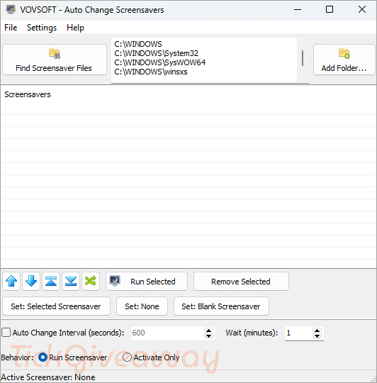 vovsoft auto change screensavers free code Vovsoft Auto Change Screensavers
