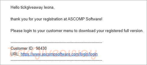 ascomp leakcheck pro account